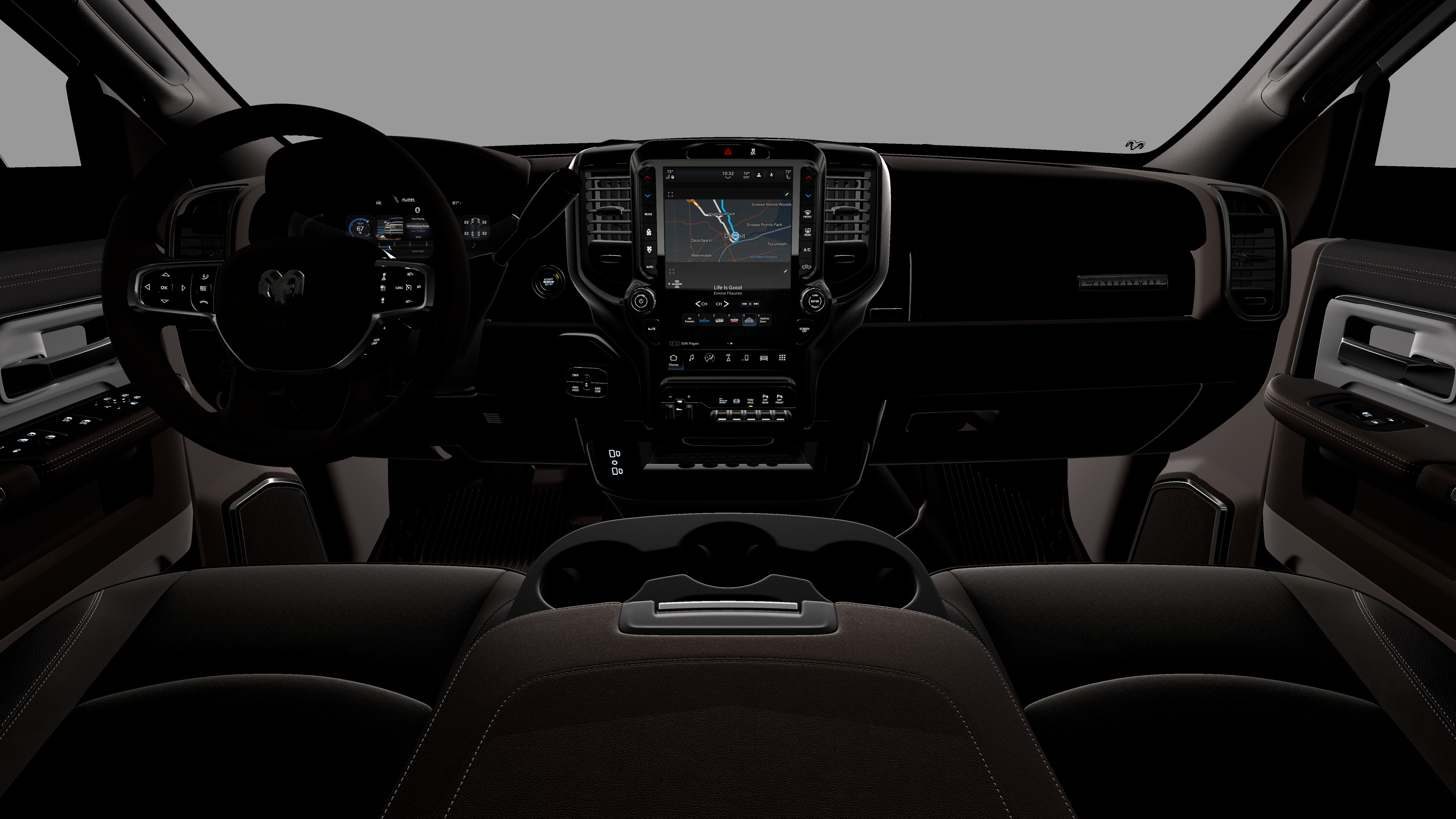 New 2026 Bright White Clear-Coat Exterior Paint RAM Laramie image 18