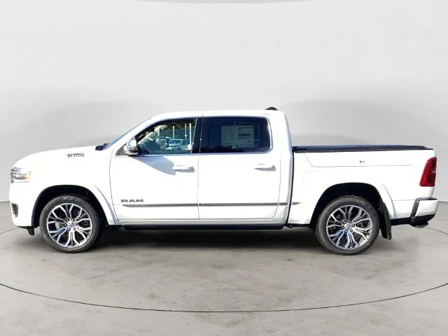 New 2027 Ivory White Tri-Coat Pearlcoat Ram TUNGSTEN CREW CAB 4X4 5