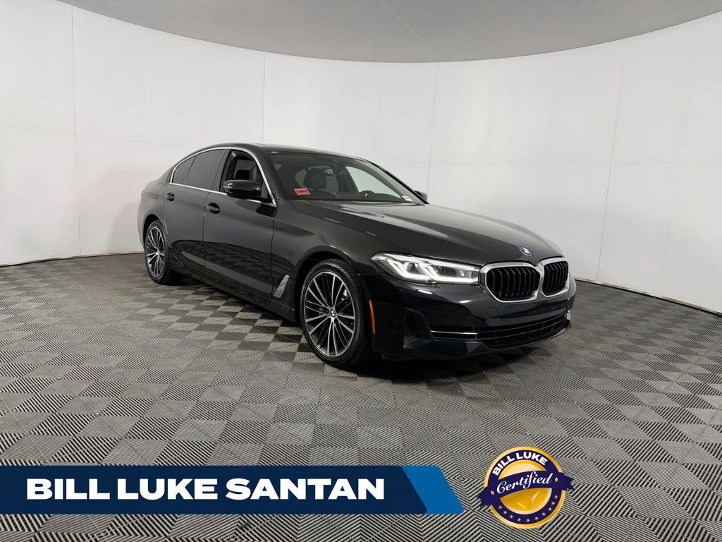 Certified Used 2023 Black BMW 530i image 1
