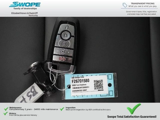 New 2026 Carbonized Gray Metallic Ford Active image 73