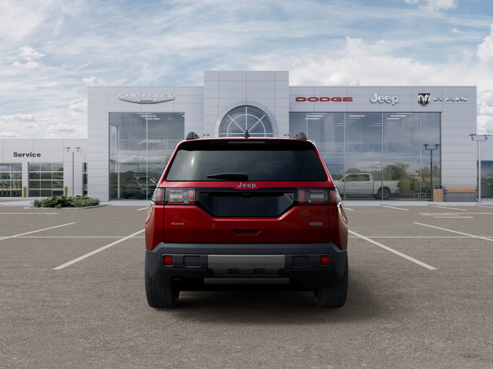 New 2026 Red Hot Pearl-Coat Exterior Paint Jeep Overland image 7