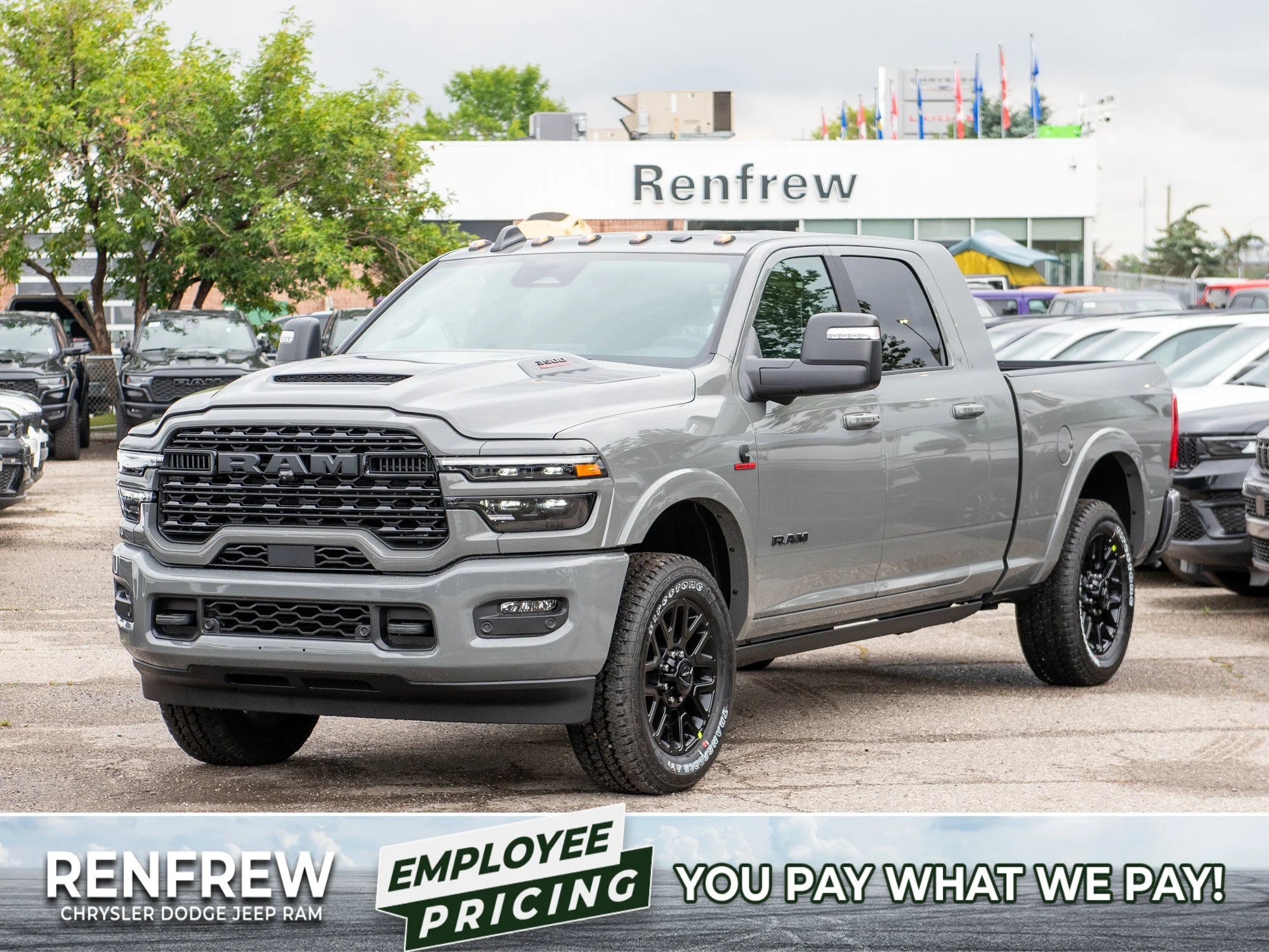 New 2027 Grey RAM Limited Night* Mega Cab 4x4, Level 1 Equipment Group, Sunroof, FULLY LOADED image 1
