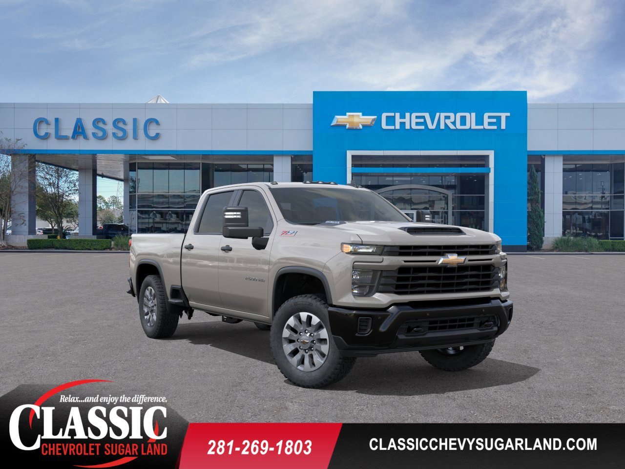 2026 Chevrolet Silverado 2500 HD Custom Tan at Classic Elite Chevrolet Sugar Land