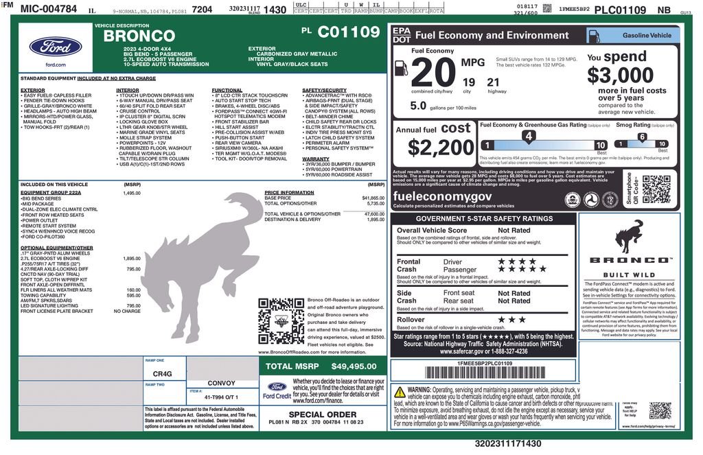Used 2023 Gray Ford Big Bend image 28