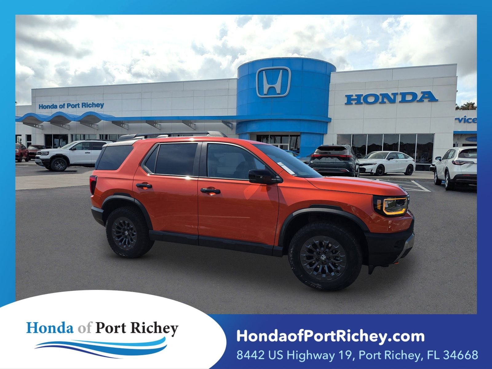 New 2026 Sunset Orange Honda TrailSport image 1