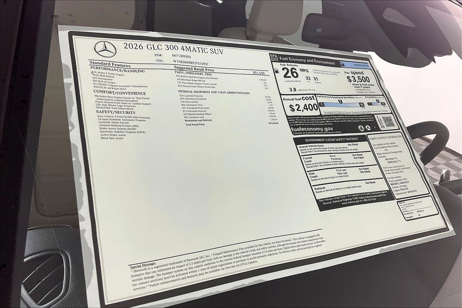 New 2026 MANUFAKTUR Patagonia Red Metallic Mercedes-Benz GLC 300 image 26