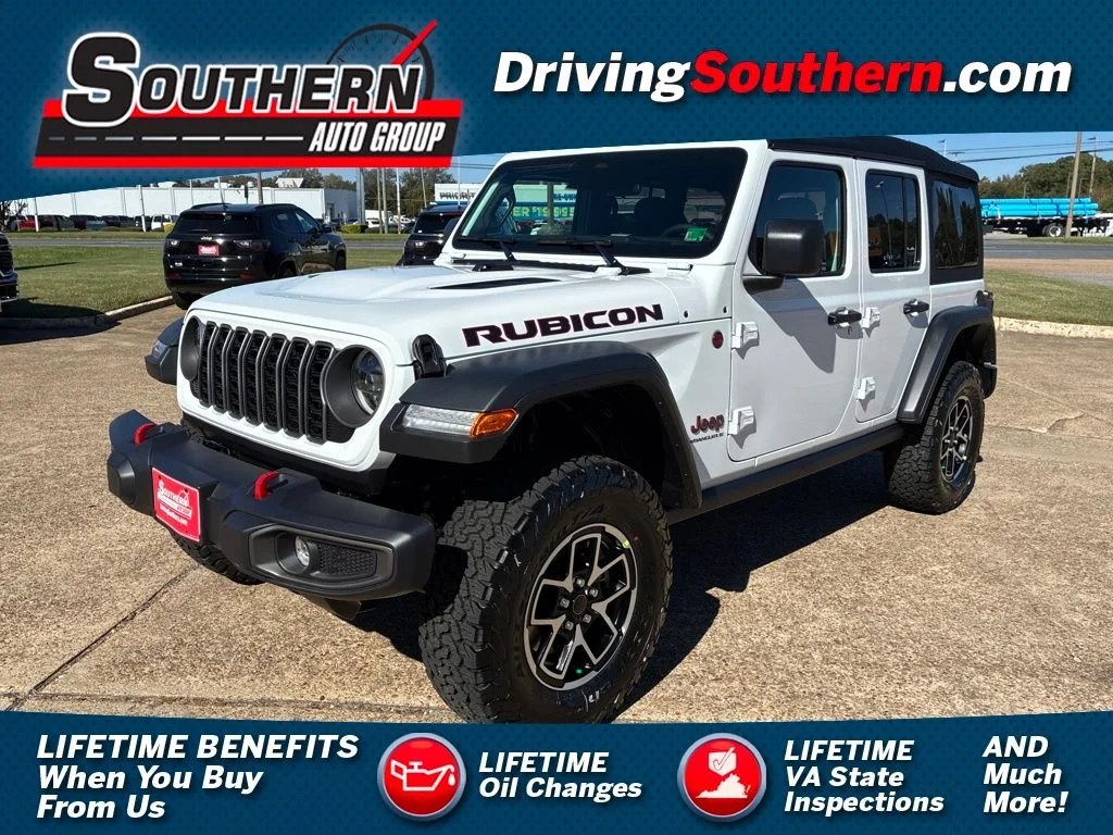 New 2026 Bright White Clear-Coat Exterior Paint Jeep Rubicon image 1