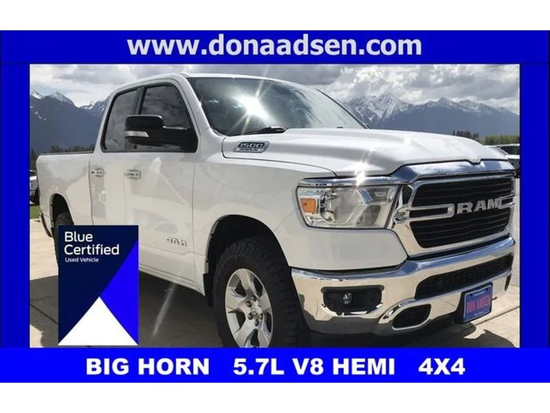 Certified Used 2020 Bright White Clearcoat Ram Big Horn image 1