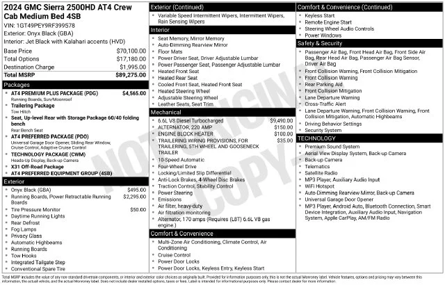 Used 2024 Onyx Black GMC AT4 image 40