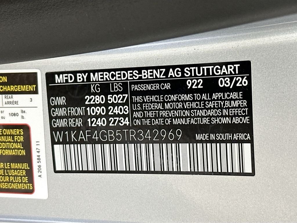 New 2026 Cirrus Silver Metallic Mercedes-Benz C 300 image 33