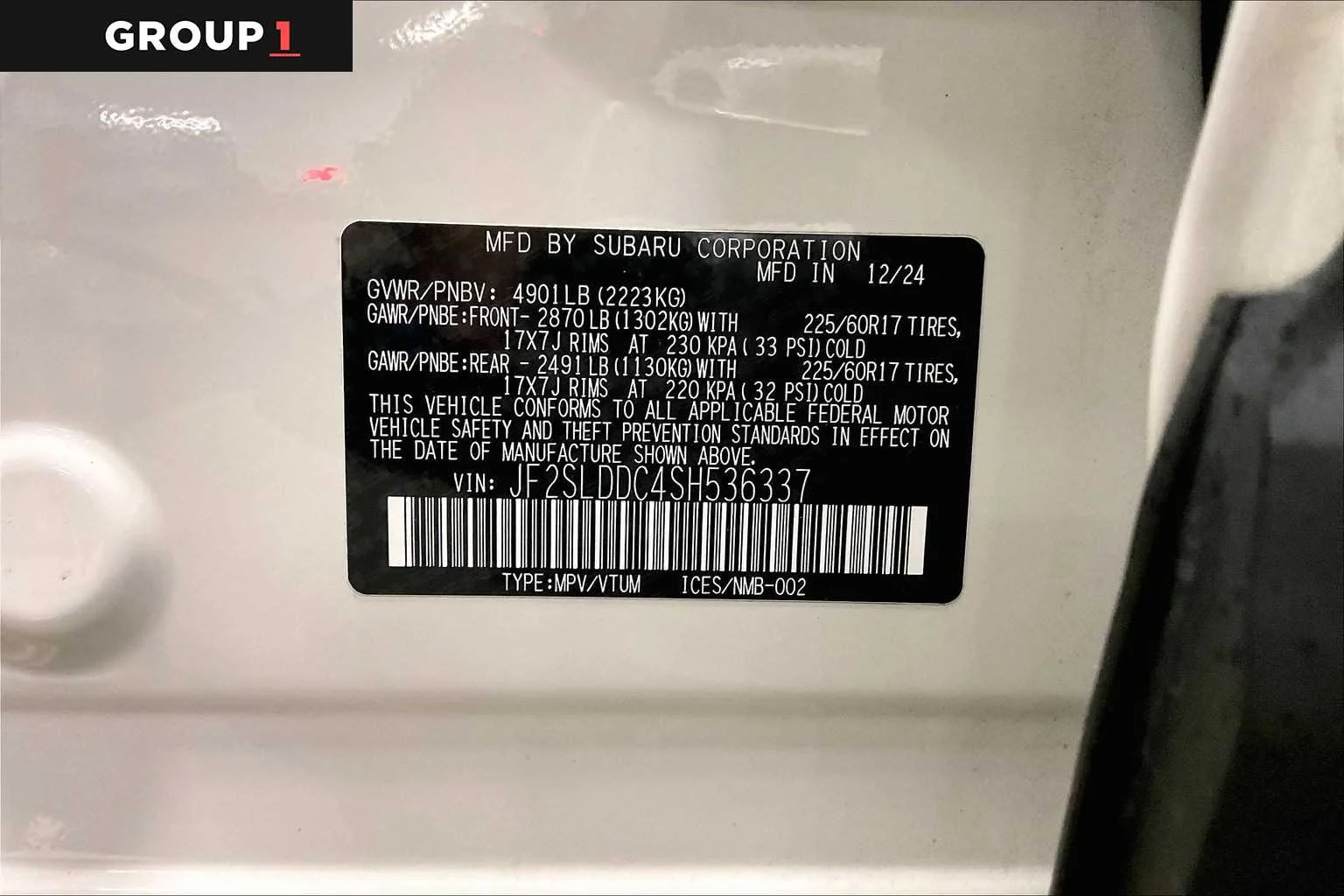 Certified Used 2025 Crystal White Pearl Subaru Premium image 36