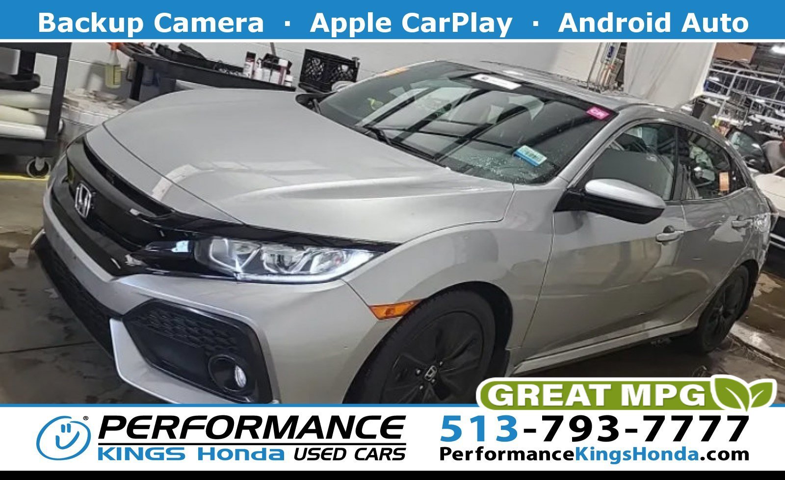 Used 2018 Lunar Silver Metallic Honda EX image 1