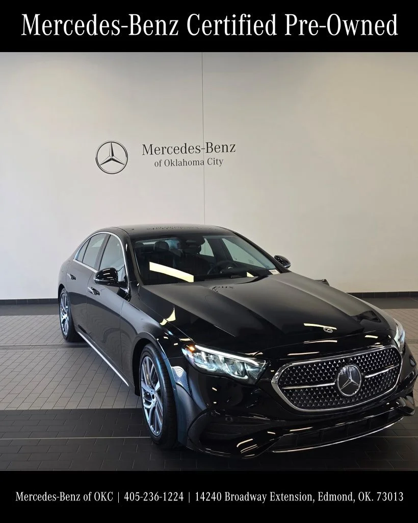Certified Used 2025 Black Mercedes-Benz E 350 image 3