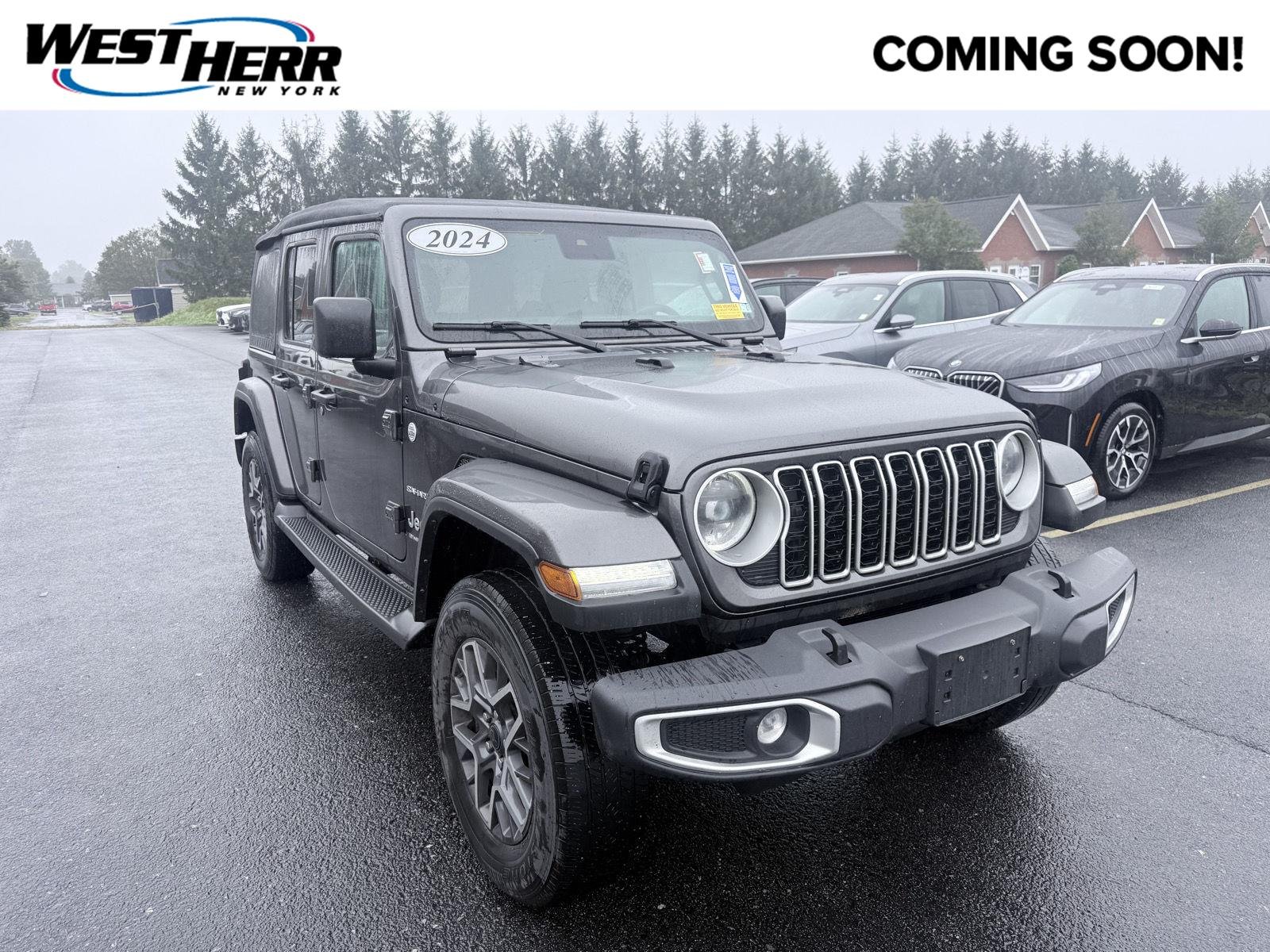 Used 2024 Granite Crystal Metallic Clearcoat Jeep Sahara image 1