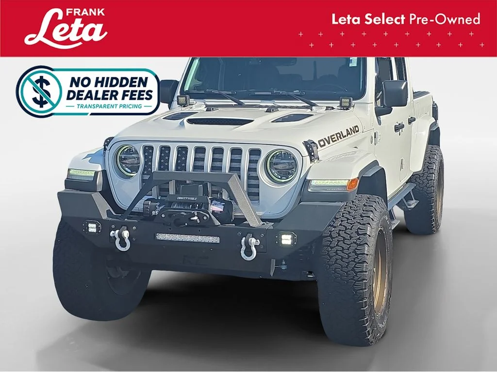 Used 2020 Bright White Clearcoat Jeep Overland image 1