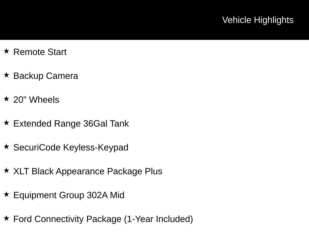New 2026 Black Ford XLT image 3