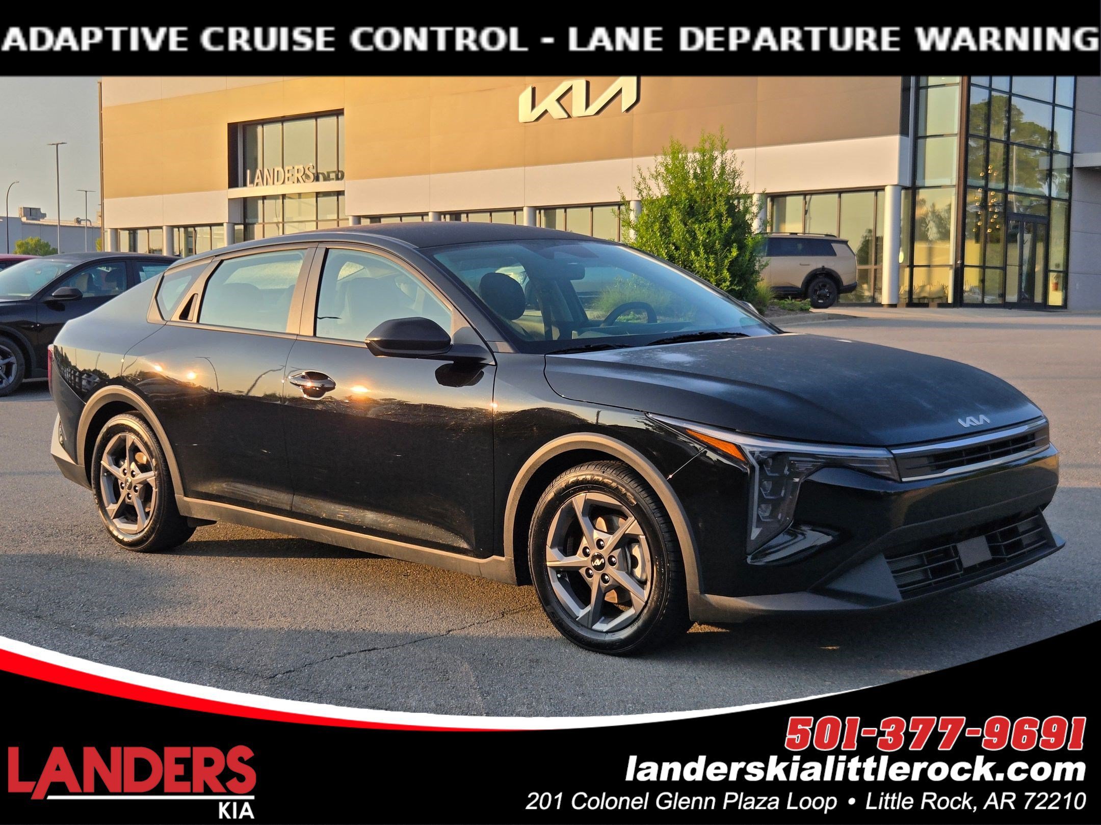 Used 2025 Aurora Black Pearl Kia LXS image 1