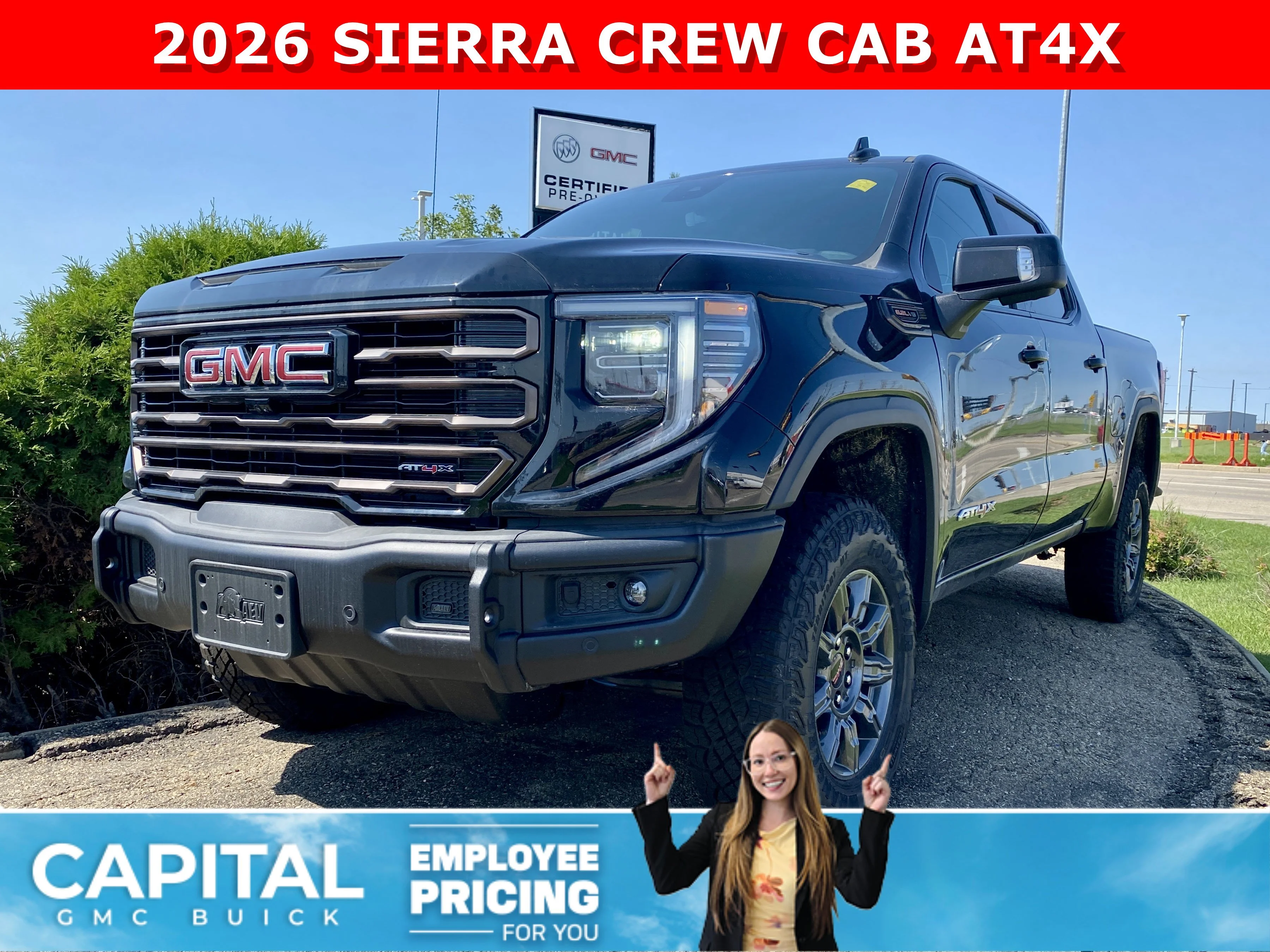 New 2026 ONYX BLACK GMC AT4X image 1