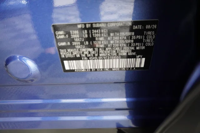 New 2026 DAYBREAK BLUE PEARL Subaru Limited Hybrid image 12