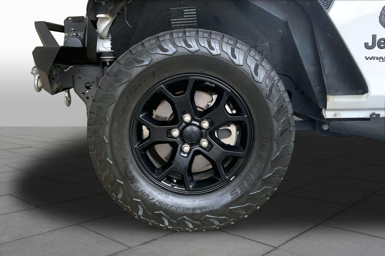 Used 2021 Bright White Clearcoat Jeep Unlimited Willys Sport image 11