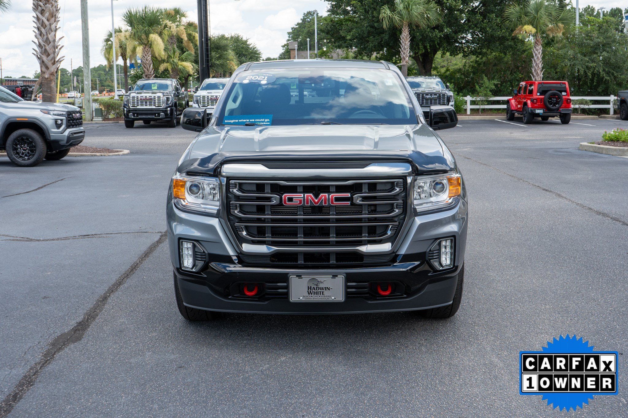 Used 2021 Satin Steel Metallic GMC 4WD AT4 w/Leather image 8