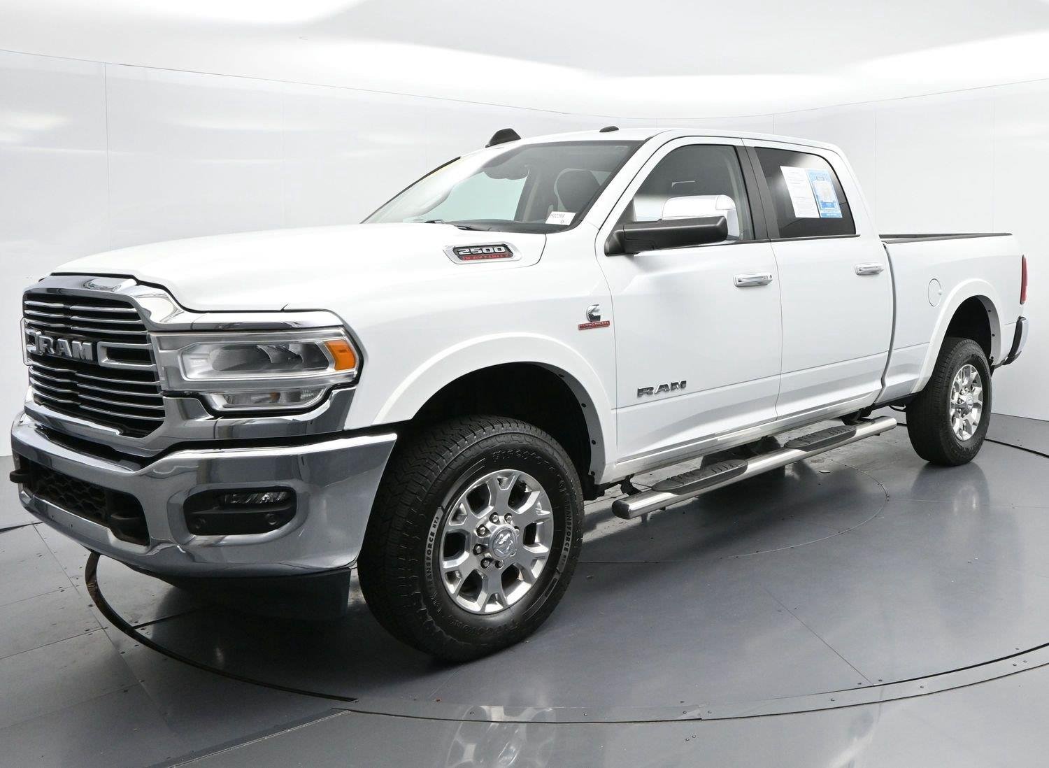 Used 2022 Bright White Clearcoat Ram Laramie image 2
