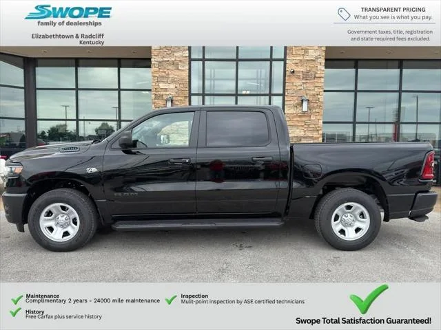 New 2026 Diamond Black Crystal Pearl-Coat Exterior Paint RAM TRADESMAN image 2