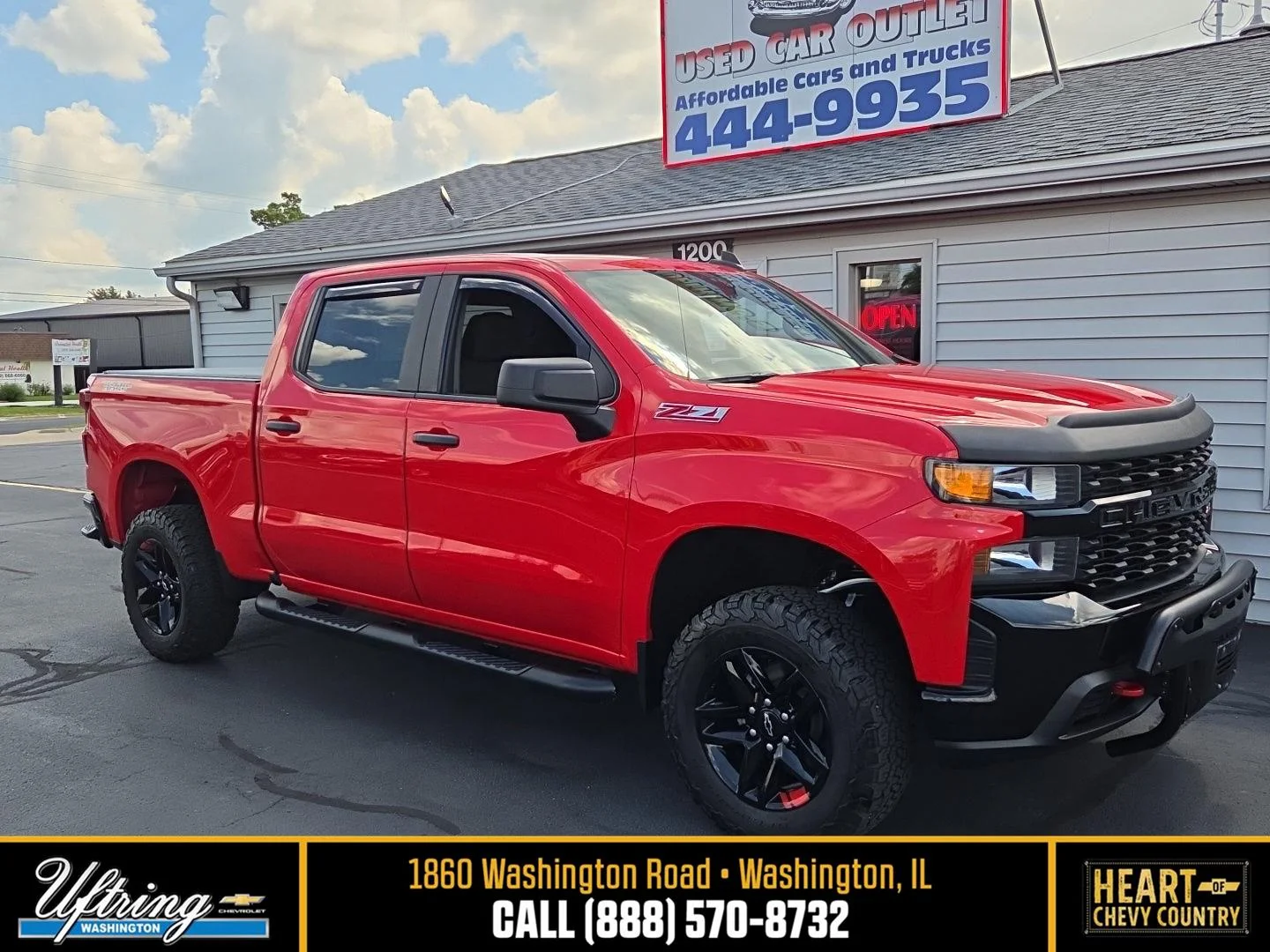 Used 2019 RED HOT Chevrolet Custom Trail Boss image 1
