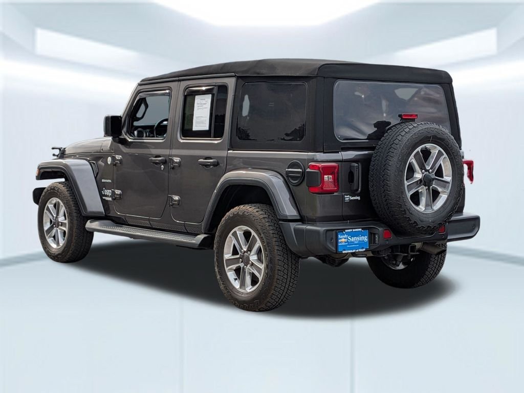 Used 2021 Gray Jeep Unlimited Sahara image 4