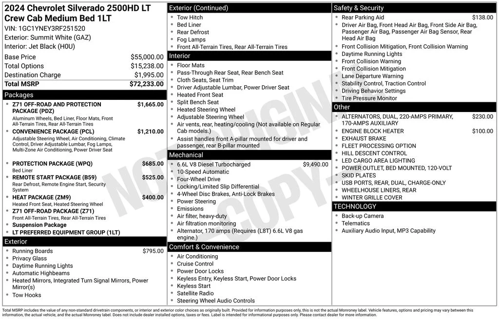 Used 2024 White Chevrolet LT image 3