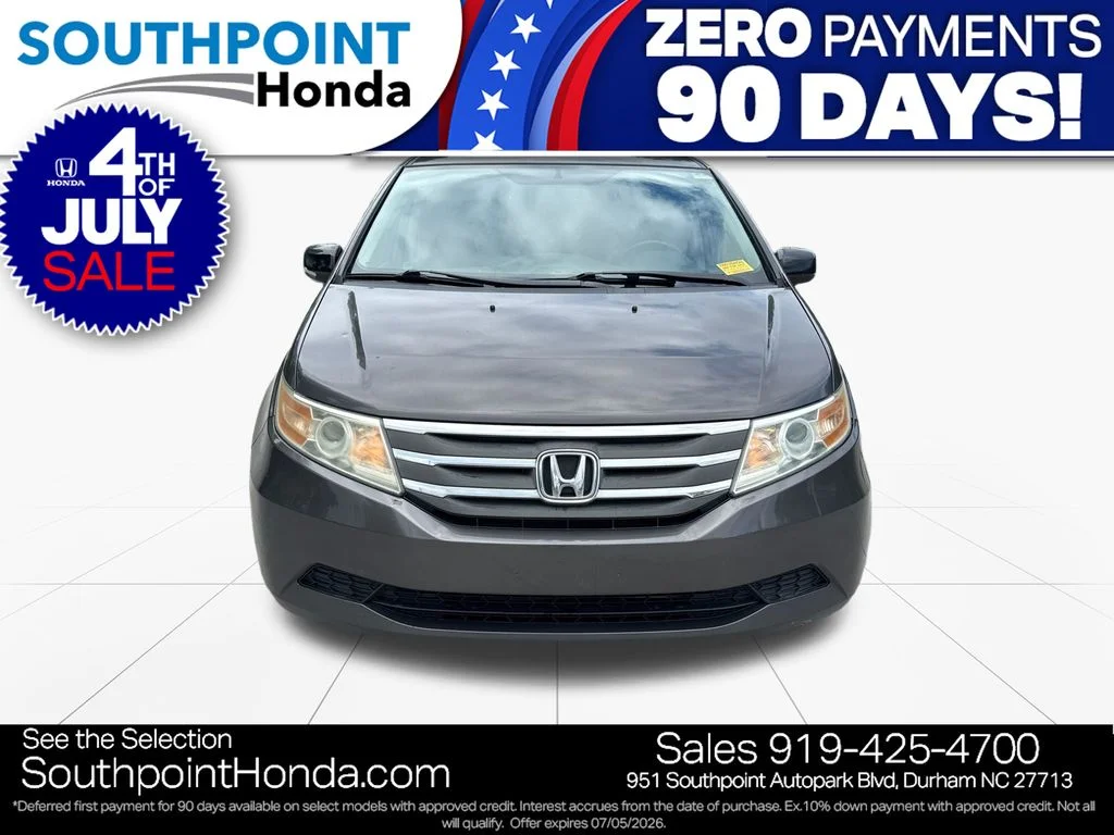 Used 2013 Honda Odyssey EX-L with VIN 5FNRL5H61DB013111 for sale in Durham, NC