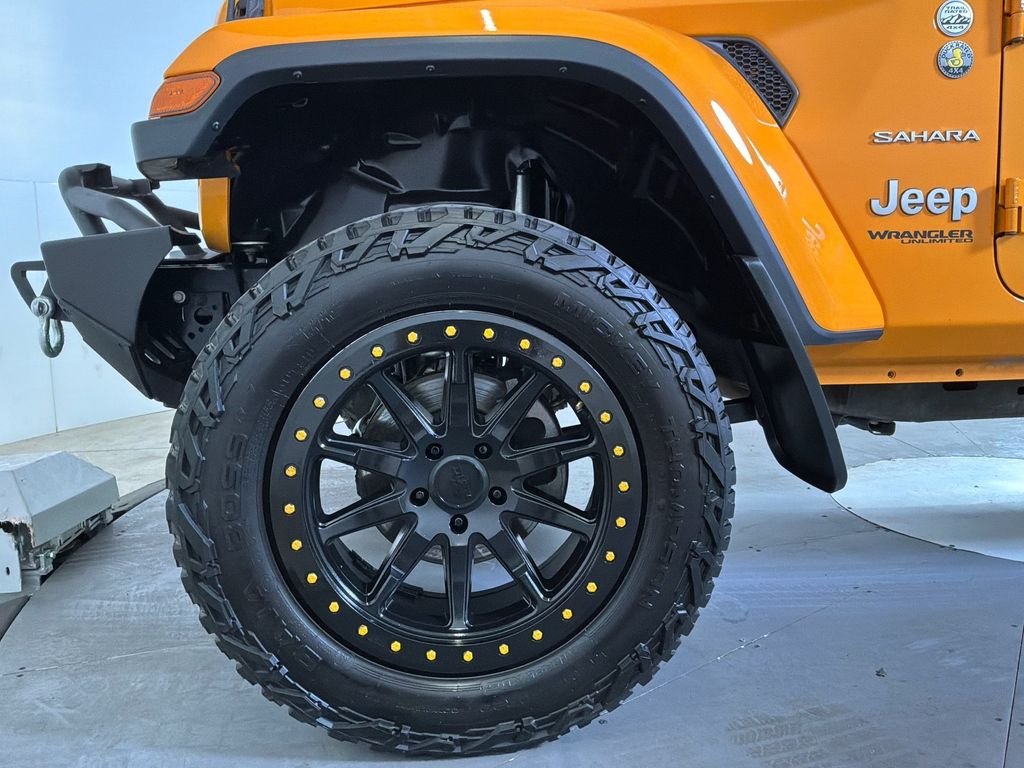 Used 2018 Yellow Jeep Unlimited Sahara image 9