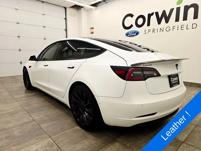 Used 2021 Pearl White Multi Tesla Performance image 3
