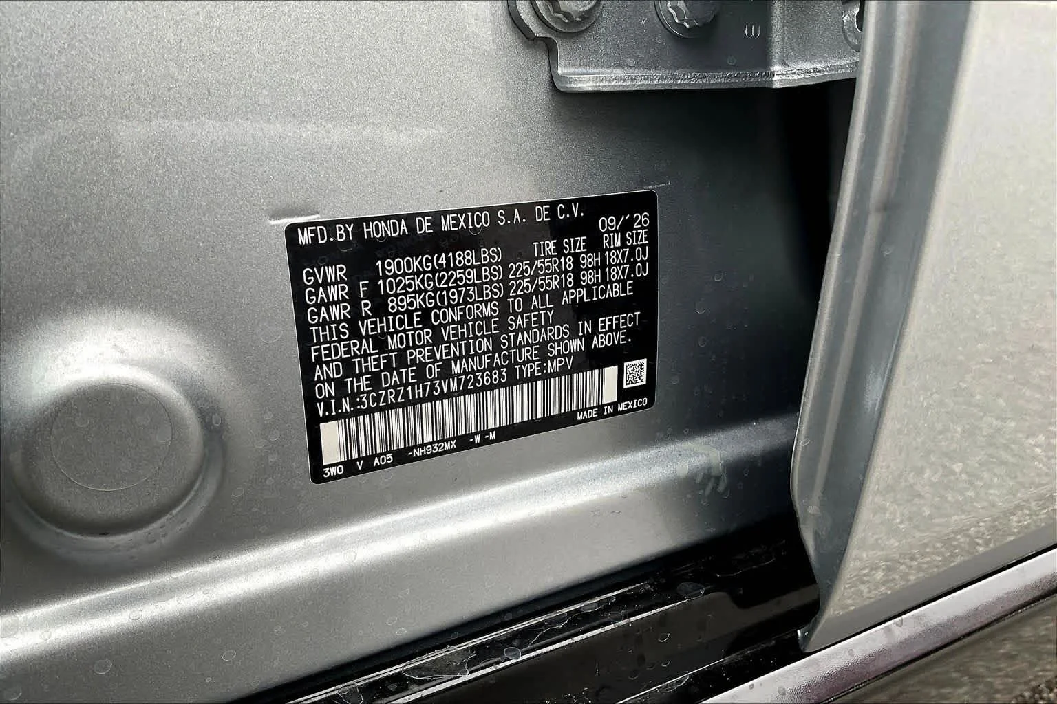 New 2027 Solar Silver Metallic Honda EX-L image 19