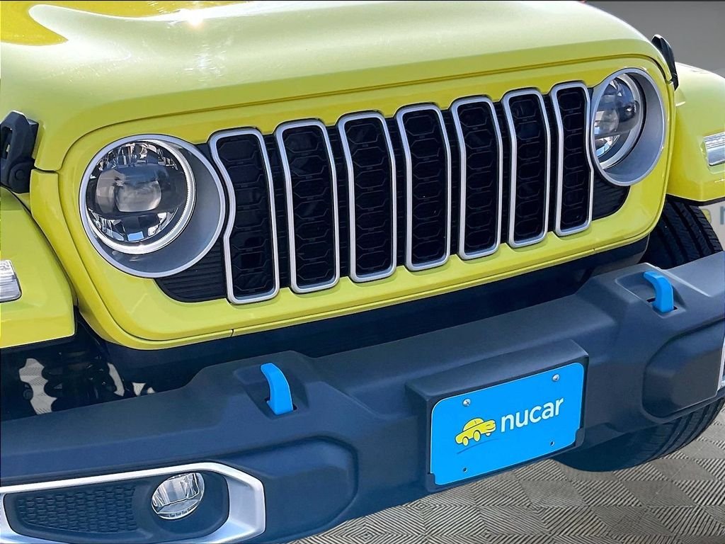 Used 2024 Yellow Jeep Sahara 4xe image 32