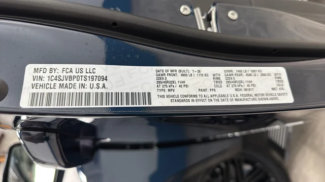 New 2026 Fathom Blue Pearlcoat Jeep Limited Reserve image 41