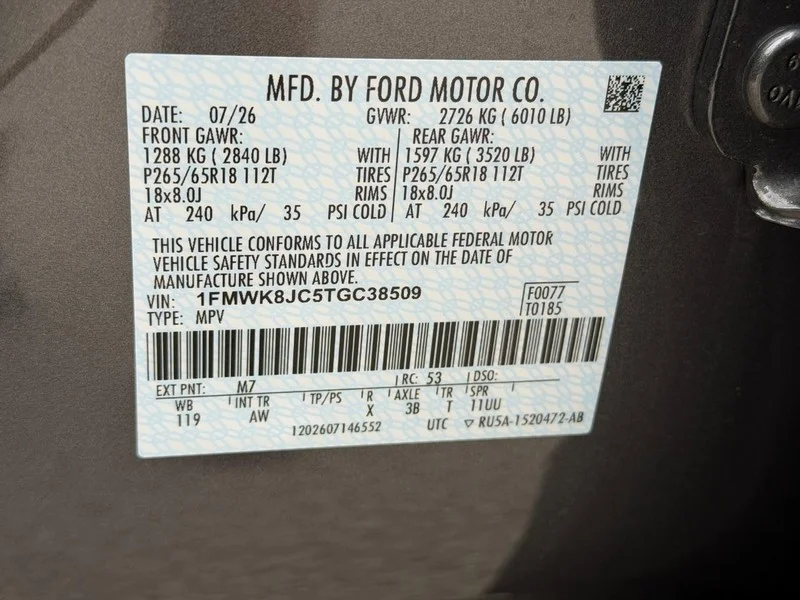 New 2026 Carbonized Gray Metallic Ford Tremor 4WD image 17