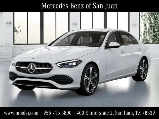New 2027 White Mercedes-Benz C 300 image 1
