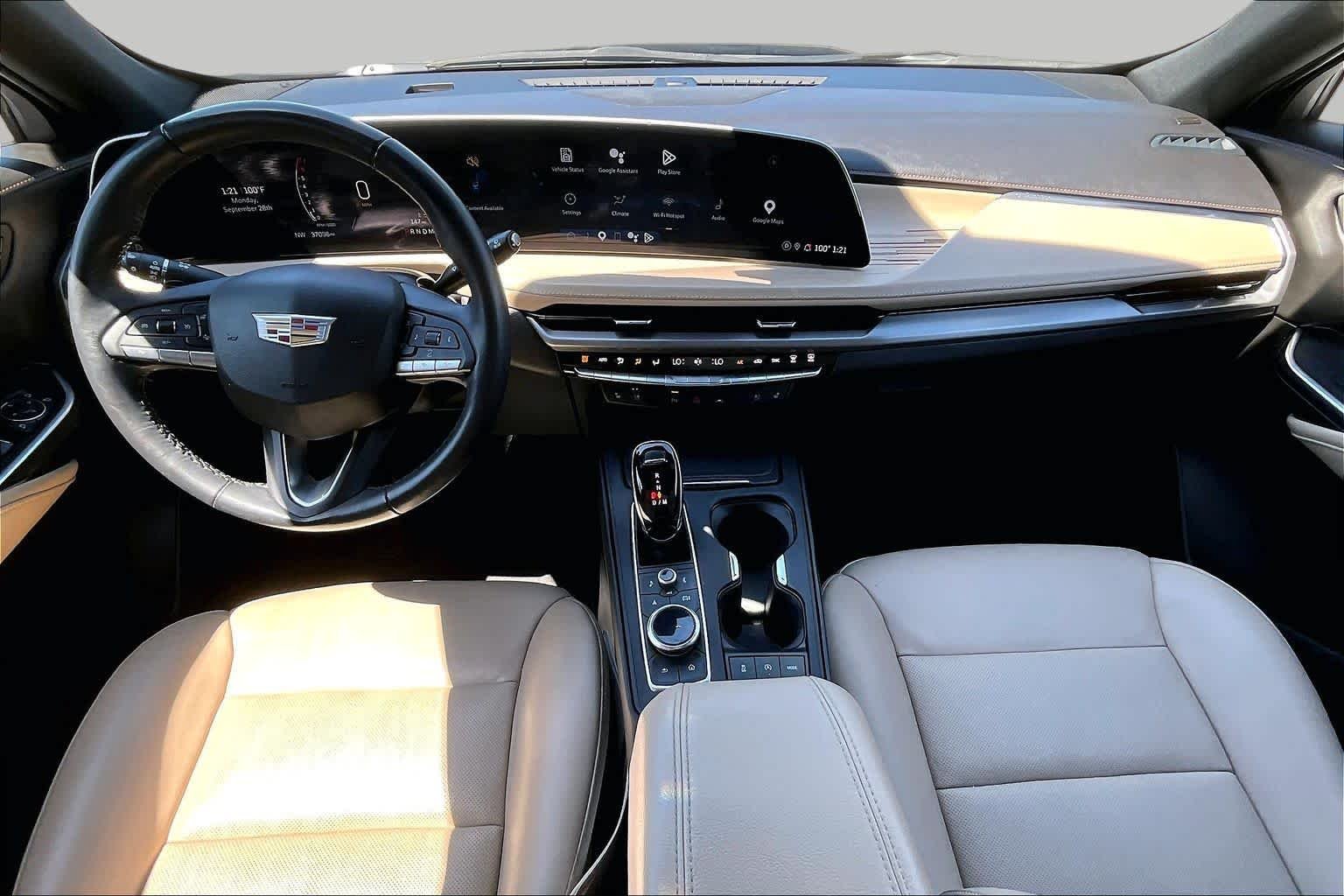 Used 2024 Crystal White Tricoat Cadillac FWD Premium Luxury image 16