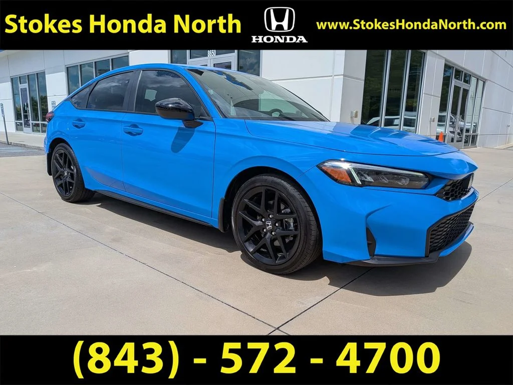 Certified Used 2025 Blue Honda Sport image 1