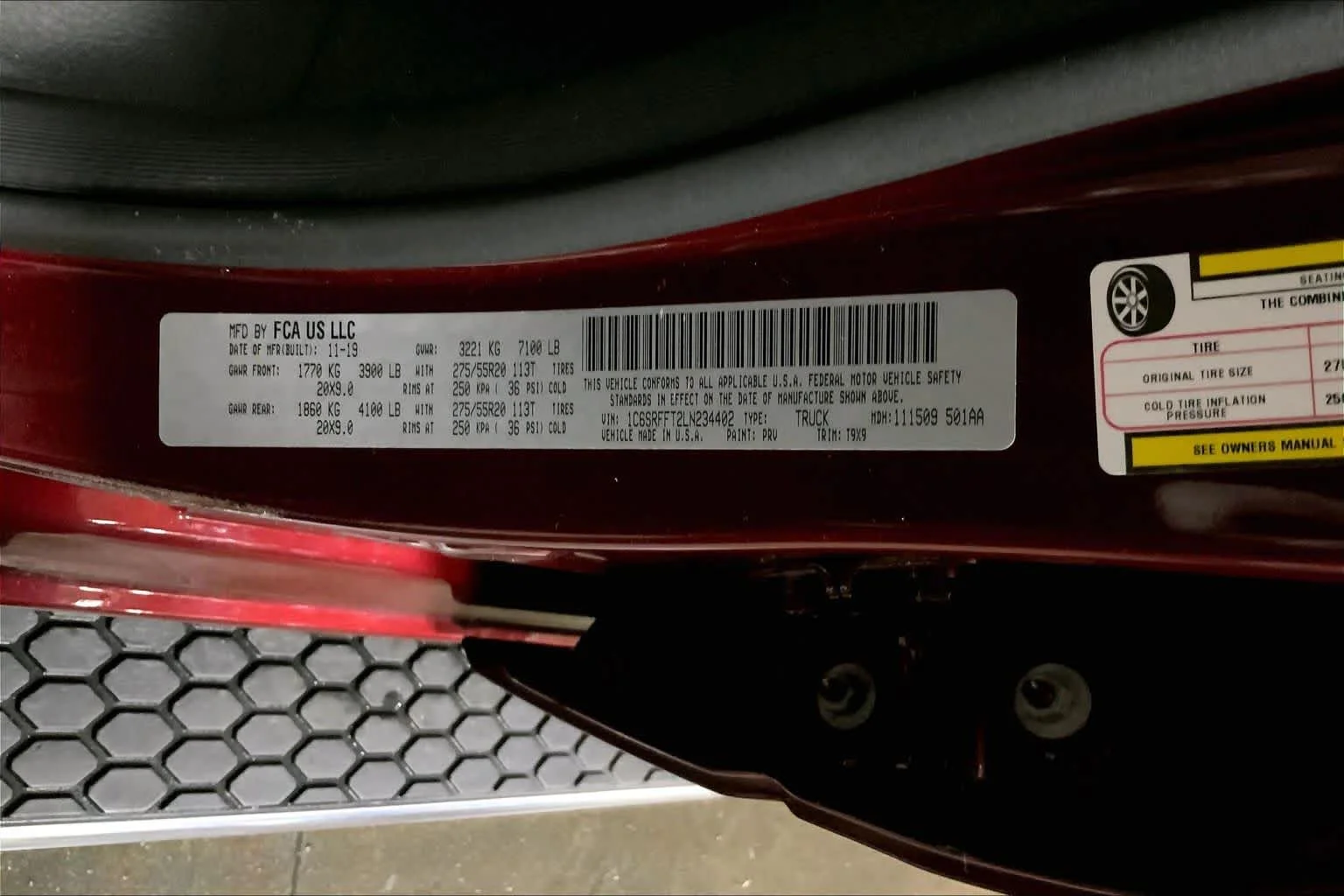 Used 2020 Delmonico Red Pearlcoat Ram Big Horn image 37