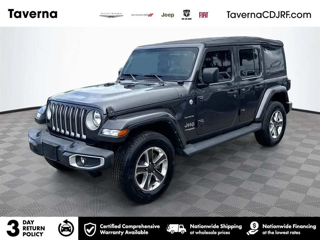 Used 2022 Gray Jeep Unlimited Sahara image 1