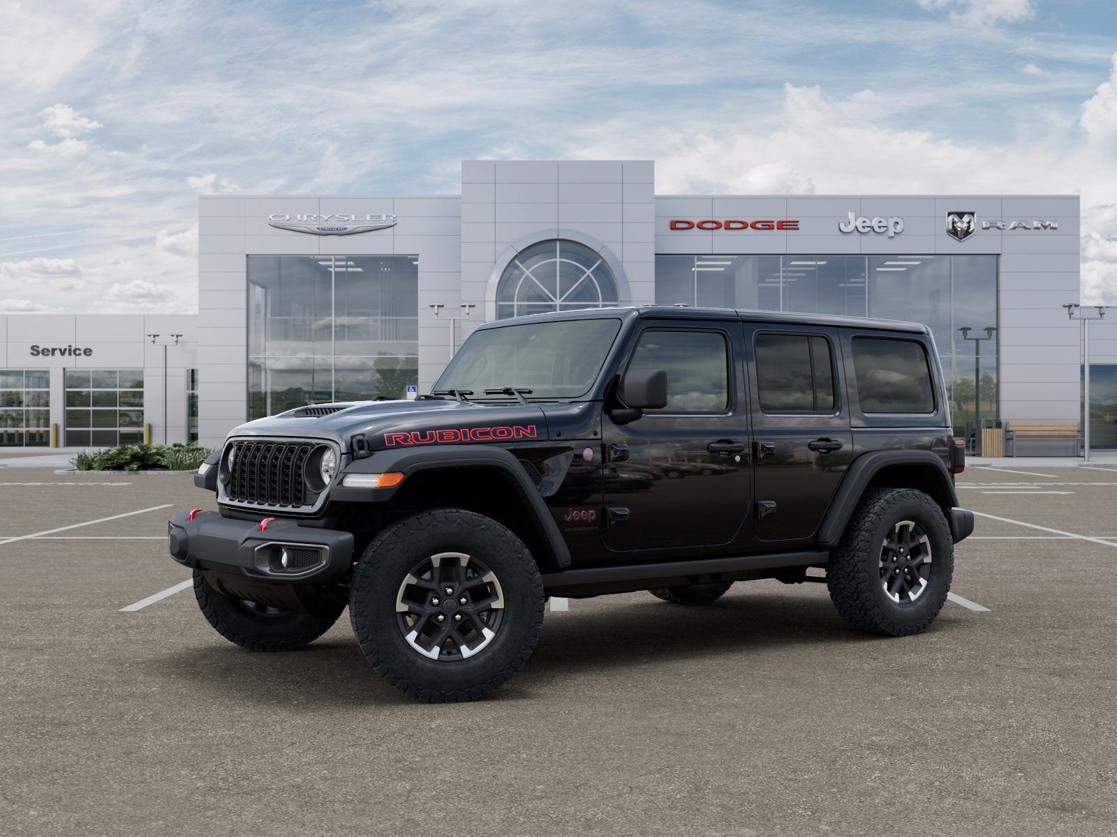 New 2026 Black Clear-Coat Exterior Paint Jeep Rubicon image 2