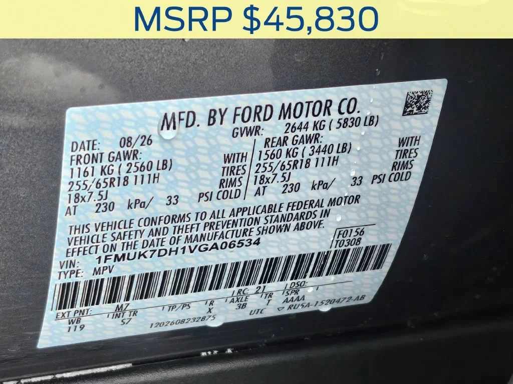New 2027 Carbonized Gray Metallic Ford Active image 38