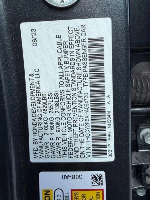 Used 2023 Gray Honda EX-L image 30