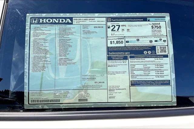 2026 Honda HR-V Sport - Photo 30
