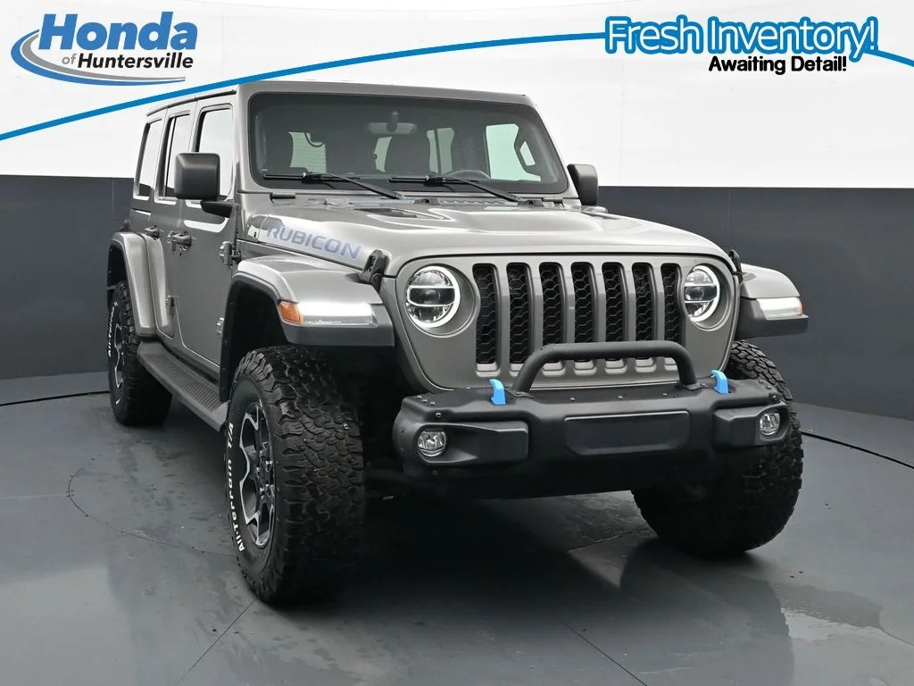 Used 2022 Gray Clearcoat Jeep Unlimited Rubicon 4xe image 1