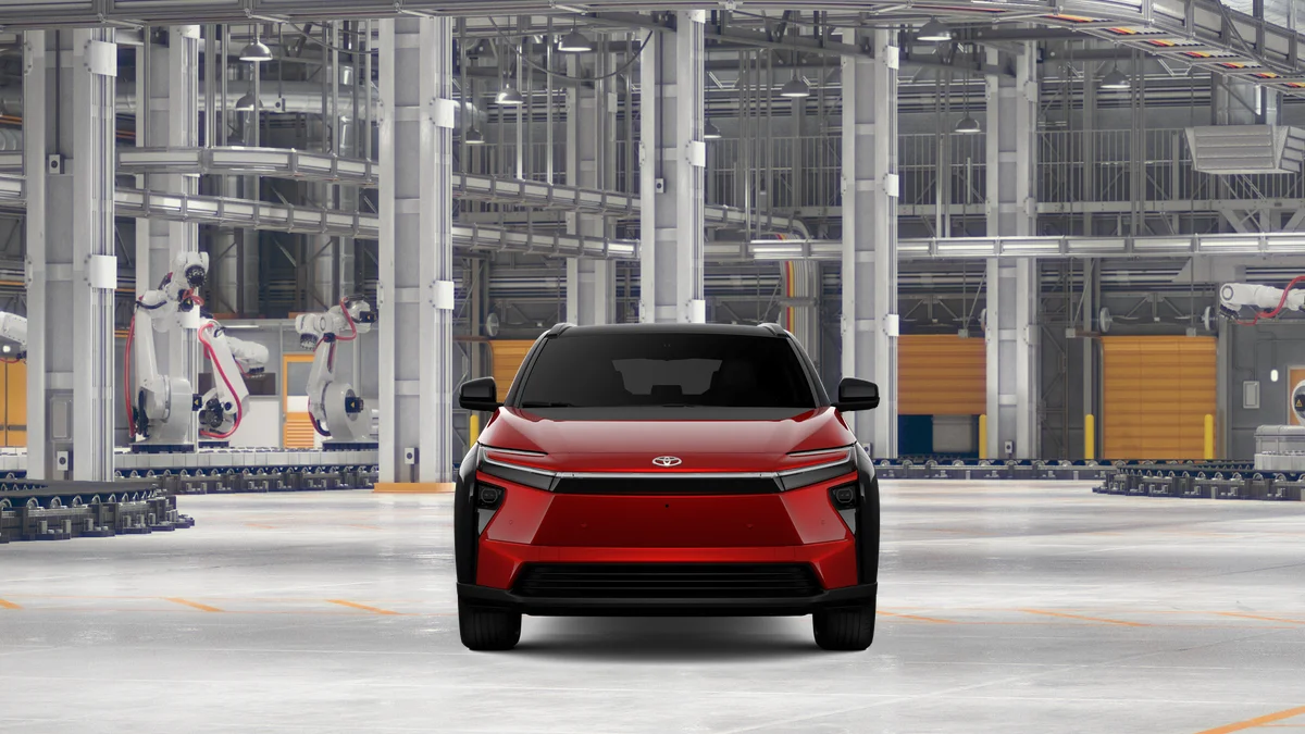 New 2026 Supersonic Red with Midnight Black Metallic roof Toyota Limited image 17