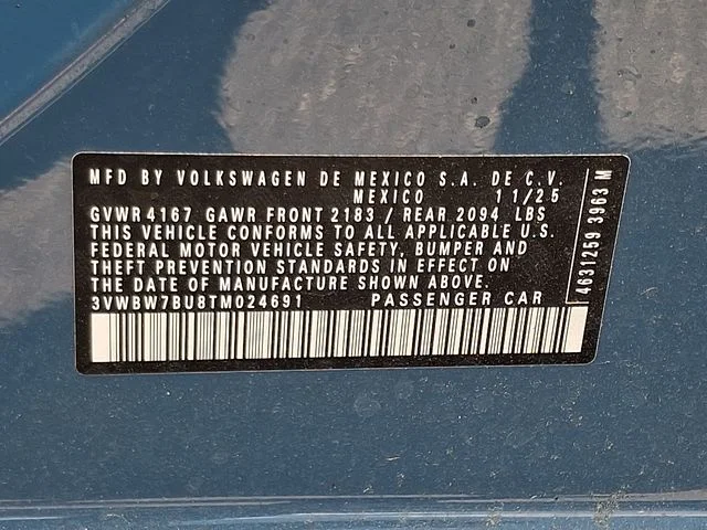 New 2026 Blue Volkswagen 1.5T Sport image 16