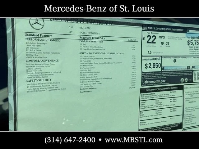 New 2026 Black Mercedes-Benz GLE 350 image 4